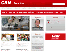 Tablet Screenshot of cbntocantins.com.br